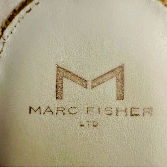 Marc Fisher Jaime, White Braided Leather Sandals. - Picture 2 of 6